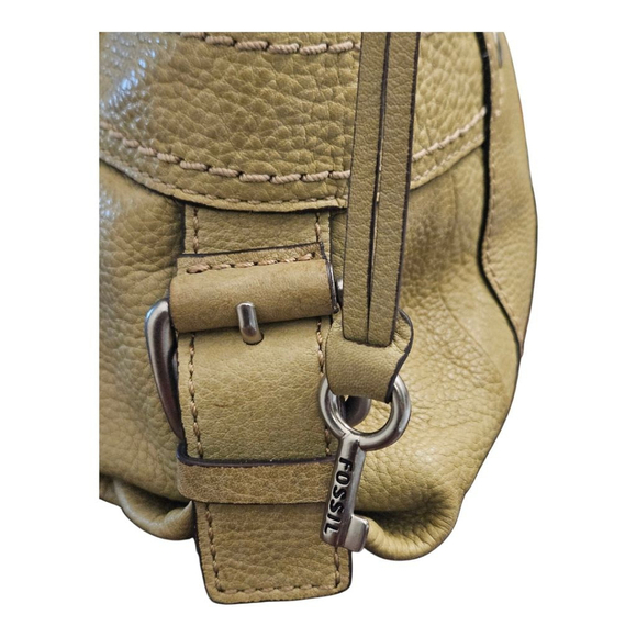 Fossil Olive Green Leather Shoulder Bag Medium - Picture 7 of 16